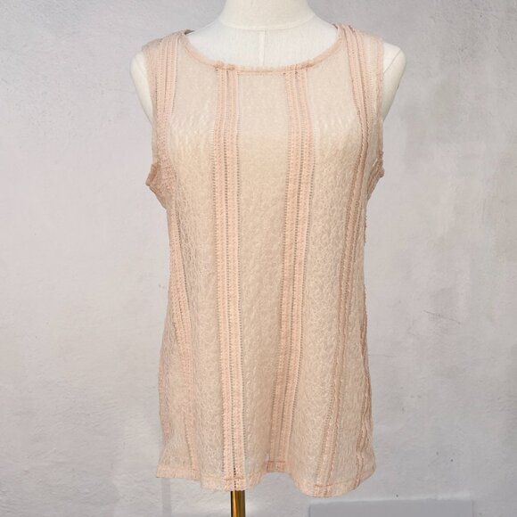 Anarkh Lace Sleeveless Top in 'Vintage Ivory' Size Medium Made in USA / Coquette - Picture 14 of 14